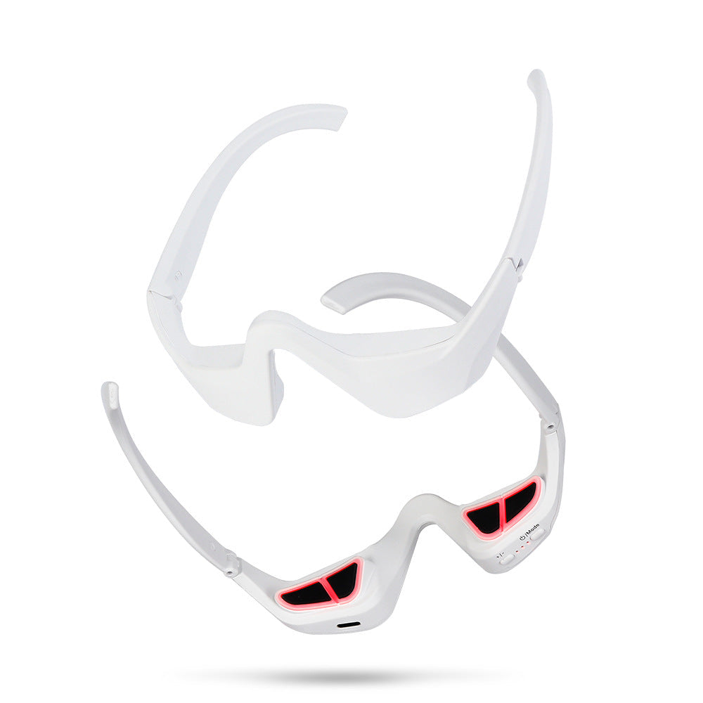 Microcurrent EMS Eye Beauty Massager with Red Light Therapy for Dark Circle Reduction