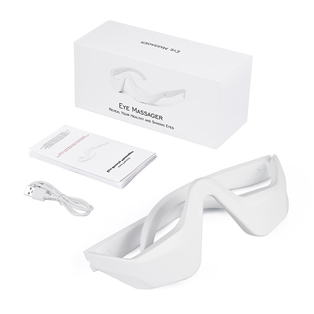 Microcurrent EMS Eye Beauty Massager with Red Light Therapy for Dark Circle Reduction