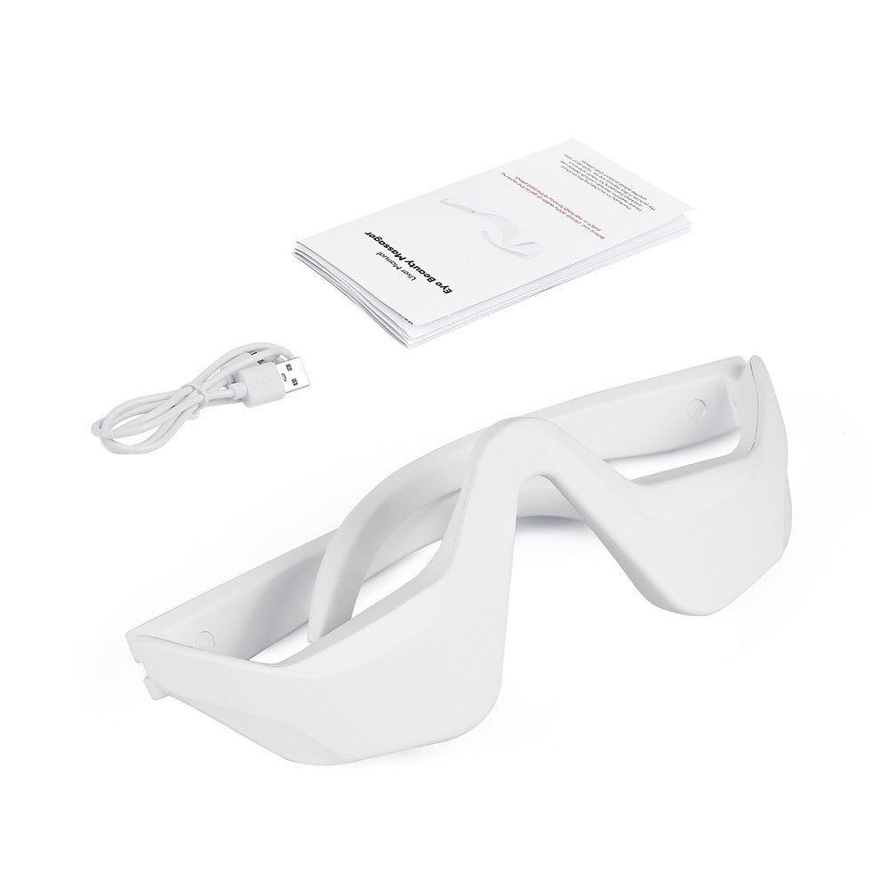 Microcurrent EMS Eye Beauty Massager with Red Light Therapy for Dark Circle Reduction