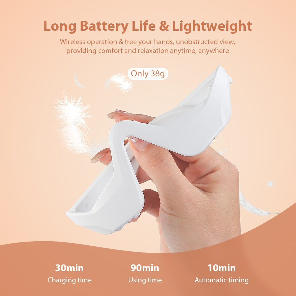 Microcurrent EMS Eye Beauty Massager with Red Light Therapy for Dark Circle Reduction