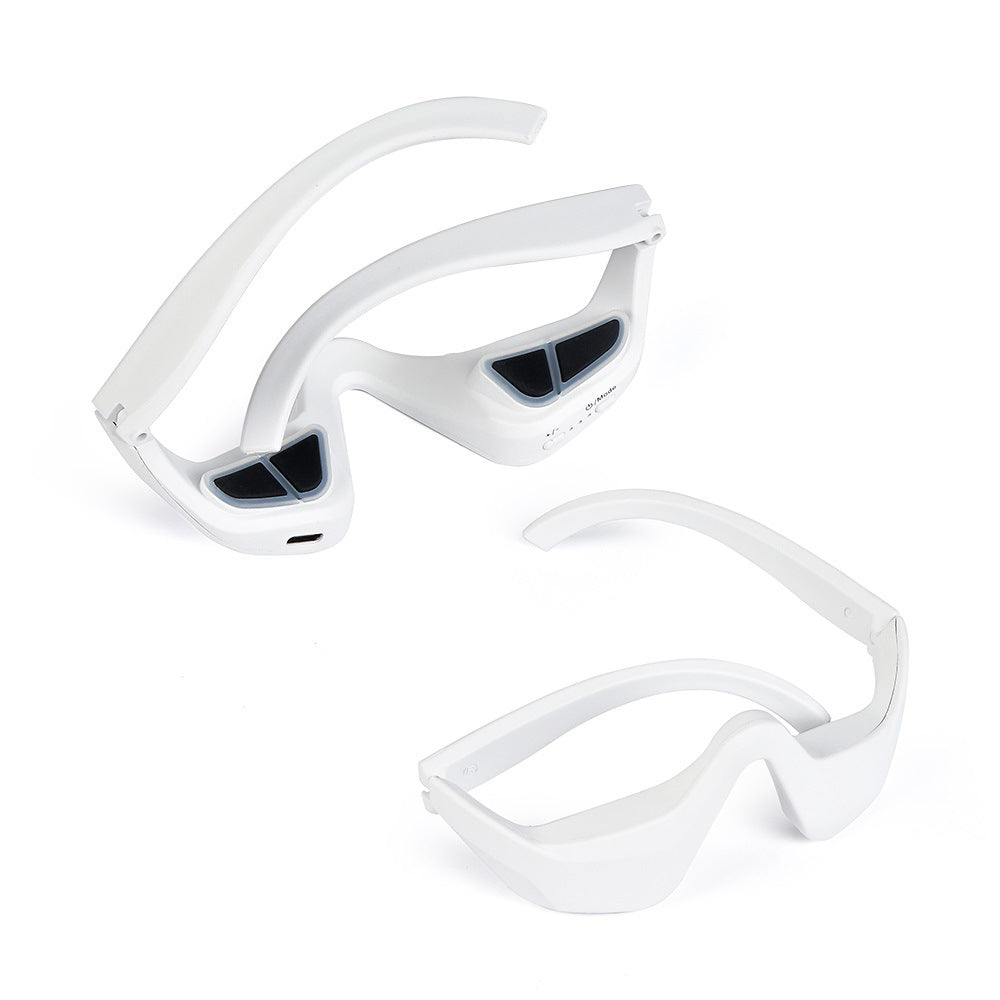 Microcurrent EMS Eye Beauty Massager with Red Light Therapy for Dark Circle Reduction