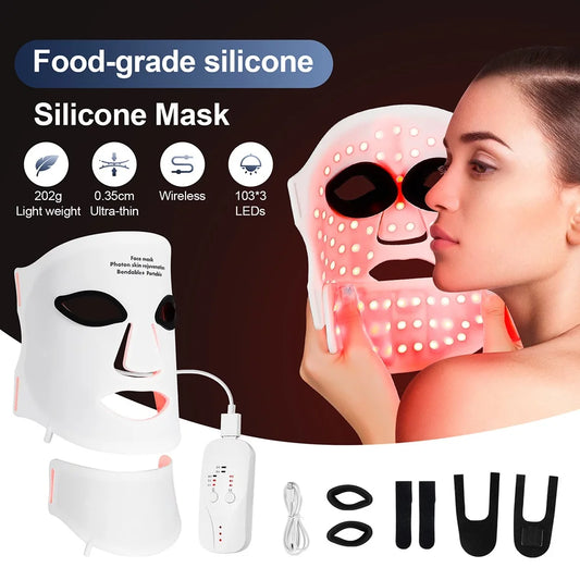 RadiantGlow™ LED Facial Neck Mask™