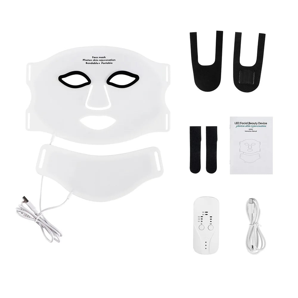 RadiantGlow™ LED Facial Neck Mask™