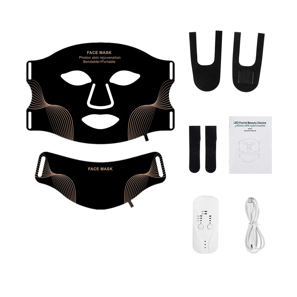 RadiantGlow™ LED Facial Neck Mask™