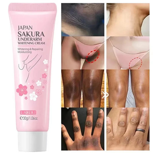 Whitening Cream For Dark Skin Armpit Thigh Inner Joint Lightening Intimate Area Underarm Body Care