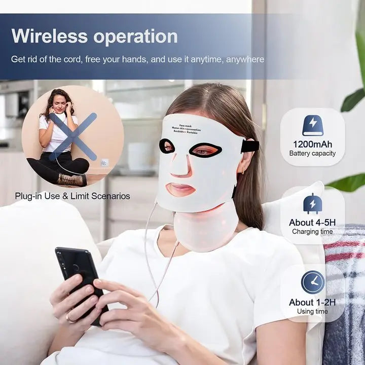 RadiantGlow™ LED Facial Neck Mask™