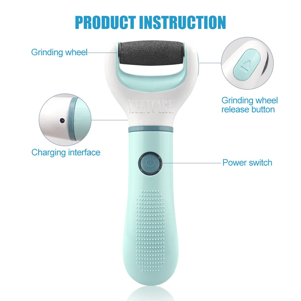 Wireless Electric Foot Grinder Smooth away calluses & cracks — fast! ? Waterproof ? Cordless &